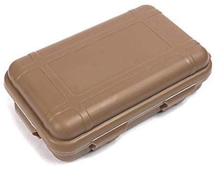 Outdoor Überleben Aufbewahrungsbox Kunststoff stoßfest Behälter wasserdicht luftdichte Tasche Tragetasche für Outdoor-Aktivitäten Reisen Heimgebrauch – Tonfarbe