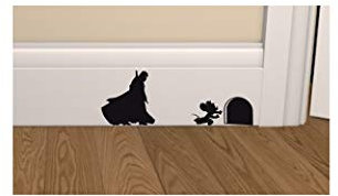 Epic Modz Mando vs Mouse Skirting Board Vinyl Decal Sticker Wall Art Bedroom Living Room Lounge car
