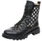 Jamron Damen Hollow Out Flache Stiefeletten Sommer Herbst Römische Sandalen Booties Schwarz SN070212 EU38