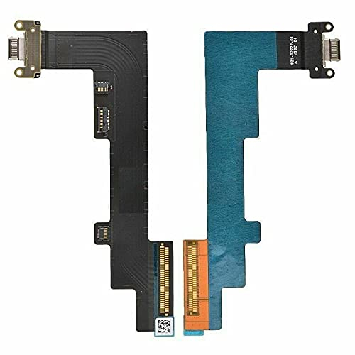 USB Charging Port Dock Connector Flex Cable Replacement Compatible with iPad Air 4 10.9 inch Cellular 4G (not fit WiFi Version) (Black)