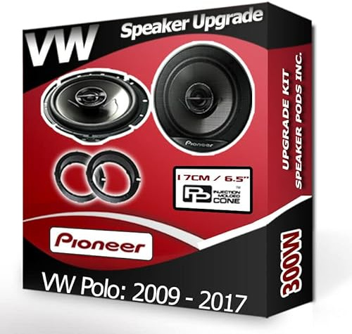 Polo Speaker upgrade Front Door Pioneer car speakers 6.5 17cm 300W