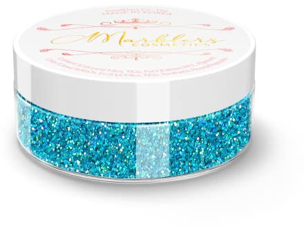 MARBLERS Cosmetic Grade Fine Holographic Glitter [Holo Maui] 0.18oz (5g) | Non-Toxic | Vegan | Cruelty-Free | Eyeshadow, Nail Polish, Nail Art | Festival, Rave & Party Makeup | Body & Face