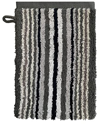 Ross Handtücher Sinfonie Multicolor Streifen 4019 Schiefer, Waschhandschuh 16x22 cm