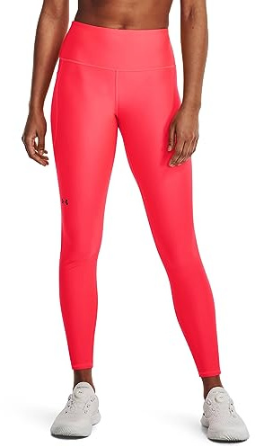 Under Armour Damen HeatGear Armour High No-Slip Waistband Pocketed Leggings, Beta/Schwarz, M