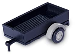 Carson 500504155 1:87 Pritschenanhänger mit Anhängerkupplung - Zubehör für 1:87er Modelle, Anhänger für Modelle, Modellbau, 1:87er
