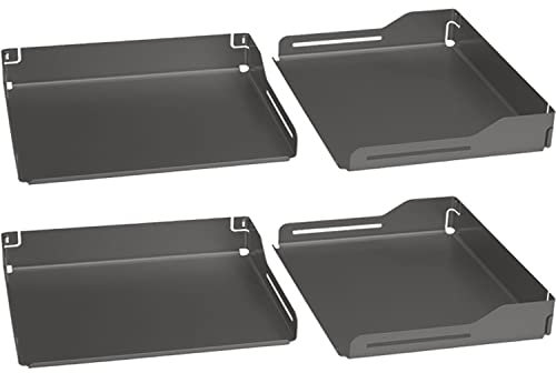 PEKA 300.0694.43 anthrazit Einhängetablar für Eckschrank-Schwenkauszug Libell Magic Corner Standard, KB Stahl, TB 600mm