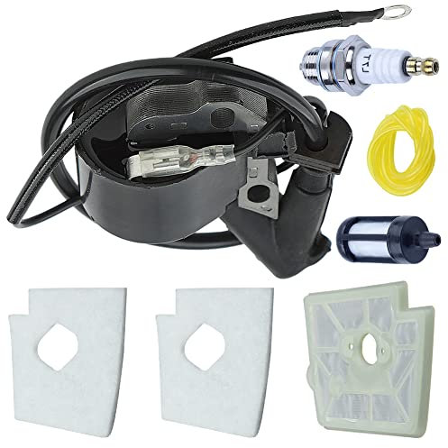 Gubeter Zündspule Luftfilter Kit, für Stihl Fs220 Fs160 Fs280 Fs290 Fr220 Trimmer, 000–400–1306 0000–400–1302