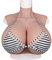 Yuewen Giant Breast K Cup S Cup Z Cup Silicone Breast Plate for Crossdresser Drag Queen (S Cup, Ivory White)