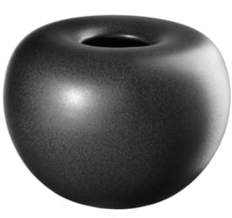 ASA [W1025] Vase, Black Iron Stone schwarz matt D. 23 cm, H. 18 cm