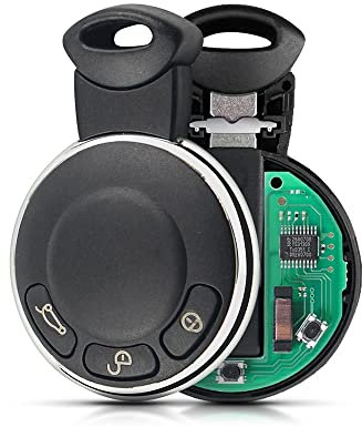 Chiave telecomando per auto a 3 pulsanti compatibile con BMW MiNi Cooper 433Mhz 868Mhz KR55WK49333 ID46 Chip PCF7953 Smart Key (colore : 433MHz)