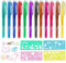 12 Farben Radierstift mit 4 Malerei Vorlage, Radierbarer Kugelschreiber, 0.7mm Wegradierbare Friction Stifte, Radierbare Gelstifte, Tintenroller Radierbar für Schulsachen Bürobedarf Studenten