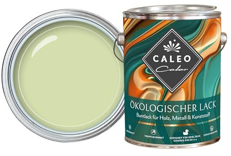 Caleo Color Lack ZAUBERWALD Hellgrün, 0,68 Liter - ökologischer Lack für Möbel - natürlich, lösemittelfrei, spielzeugtauglich