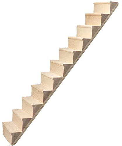 Toyvian Miniatur Treppe Aus Holz Für Puppenhaus Zubehör Stufige Treppe Für Miniaturmöbel Und Kreative Szenen