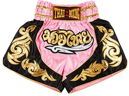 MUAY NATION Short de boxe Muay Thai pour homme et femme Coupe ajustée MMA Boxe Entraînement Kickboxing Vêtements d'arts martiaux
