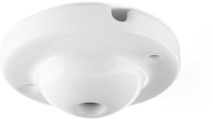 Minimal-Baldachin aus Porzellan, ideal für Dosen, weiß glasiert