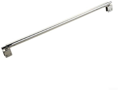 Barre de support de paroi de douche en acier inoxydable, barre télescopique réglable pour panneau de verre de 8 à 12 mm (3# (double tête))