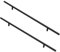 Aluminiumlegierung Möbelgriffe Stangengriff Türgriffe Küchenschränke Schrank Schublade Kleiderschrank Zieht Griffe Knöpfe Schwarz 2 Stück (Overall length 600mm)