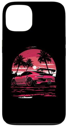 Hülle für iPhone 13 JDM Tokyo gt3 rs Auto abgesenkte Haltung Sommer Sonnenuntergang Drift Auto