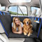 Tivray Funda Coche Perro, Protector Coche Perros Asiento Trasero con Fondo Duro y Cinturon Perro, Impermeable y Resistente a Arañazos Cubre Asientos Coche Perro - Apto para la Mayoría de Coches