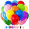 LUKIUP 100 Stück Bunte Luftballons, Luftballons Bunt,12 Zoll Regenbogen Luftballons, Bunt Partydekoration Geeignet für Karneval Geburtstage Hochzeit Valentinstag Thema Party