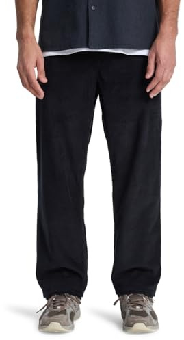 Quiksilver Taxer Regular Cord Pant Herrenhose, Schwarz, L