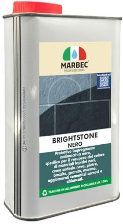 MARBEC BRIGHTSTONE NERO 1LT Impregnante riparatore per pietra e ardesia nere