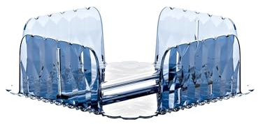 Guzzini - Vanity, porte-serviettes horizontal, bleu denim, en Bio-based SAN et Bio-based SMMA - EAU
