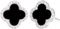 Forever Love Kleeblatt Ohrringe Silber 925 Ohrringe Damen Stecker Silber Ohrstecker Damen 925 OhrsteckerSchwarz Vierblättriges Kleeblatt Dupes Schmuck Geschenk Für Frauen,1.2CM