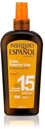 Instituto Español - Aceite Proteccion Solar Bronceadora SPF15 - Spray 250ML