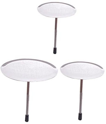 Cabilock 3 Pièces Clou à Fleur Acier Inoxydable Base De Clou à Fleur Décoration De Gâteau Plateau De Motifs De Montage Crème