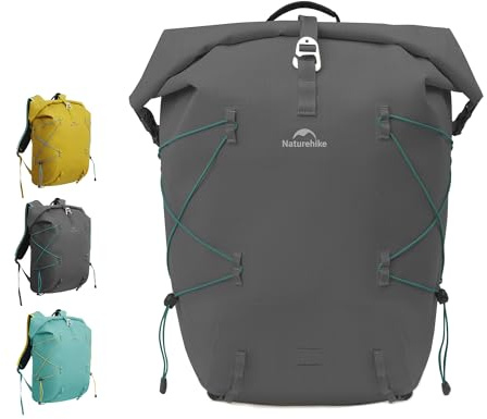 Naturehike 28L Wasserdichte Tasche Trockensack Strandtasche Outdoor Rafting Trail Tasche Wandern Bergsteigen Schultertasche große Kapazität Schwimmen