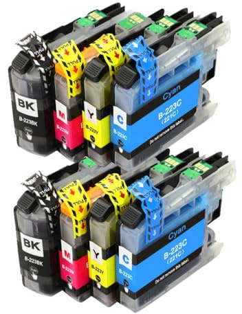 CbErFVK Kompatibel mit LC223 LC221 Tintenpatronendrucker DCP-J562DW J4120DW MFC-J480DW J680DW J880DW J5320DW(2SET)
