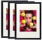 50x75cm Bilderrahmen, MDF-Rahmen,Rahmen aus holz,Frame 50x75cm,Wand Bilderrahmen Moderner Fotorahmen,Perfekt zum Verschenken,Schwarz