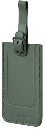Samsonite TA Revolution - Gepäckanhänger Set 2 Stück, Kofferanhänger für Koffer und Taschen, mit verstellbarem Riemen, Adresskarte, Schutzklappe für Privatsphäre, Grün