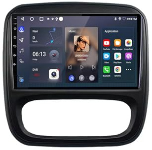 Touch Screen Radio Stereo Auto 2 Din per Opel Vivaro B 2014-2018 Car Radio con Bluetooth Vivavoce, con Hd Touch Screen Supporta Navigazione, 4 Nucleo 1G+16G