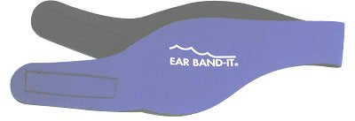 Swim Stop Ear Band-it Gehörschutz zum Schwimmen, Blau, Größe M