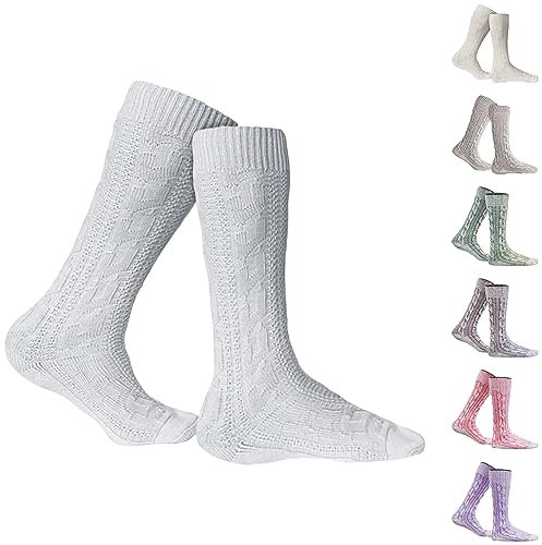 Calcetines cortos para el traje bávaro tradicional, 44 cm, color blanco Schneeweiss 40/42