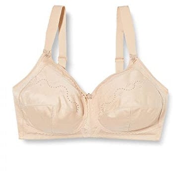Triumph Womens Doreen + Cotton 01 Non-wired Bra, Skin, 34C UK