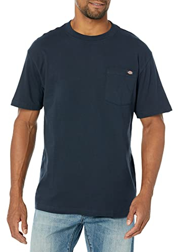 Dickies, Herren, T-Shirt mit Tasche im legeren Stil, NAVIABLAU, XL