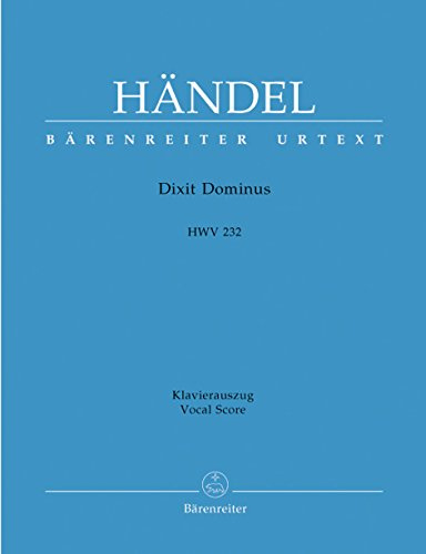 Dixit Dominus HWV 232 (Psalm 109). Klavierauszug, Urtextausgabe