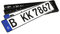 2 Euro-Kennzeichen | KFZ Kennzeichen 520x110 mm Inclusive Zwei passender Kennzeichenhalter in schwarz