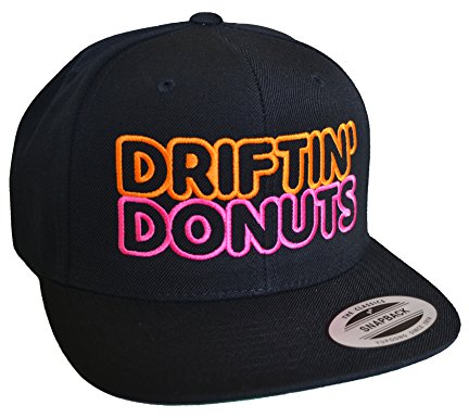 Tuner Cap Flexfit Snapback : Drift'in Donuts - Rennsport Kappe Herren & Damen (One Size)