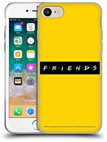 Head Case Designs Offizielle Friends TV Show Muster Logos Gelhülle [Militärischer Schutzgrad] Kompatibel Mit Apple iPhone 7/8 / SE 2020 & 2022 Und Kompatibel Mit MagSafe