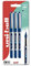 uni-ball Eye Micro UB-150 Tintenroller, Blau, 3 Stück, kunststofffreie Verpackung