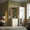 ELEGANT 3 Piece Bedroom Wardrobe with Mirror Furniture Sets, 2 Door Soft Hinge Mirrored Wardrobe, 4 Drawer Chest of Drawers, Beside Cabinet, Cream/Oak Bedroom Furniture Sets
