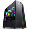 HDYD Gaming Case, Mid-Tower PC Gaming Caso M-ATX/ITX - Front I/O USB 3.0 Pannelli Port -Trasparente Supplementari - 8 Fan di Posizione - Water-Cooling Pronto