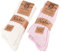 Brubaker 4 Paia di Calzini di Alpaca - Calze Invernali con Lana di Alpaca - Set di calzini per Uomini e Donne - Molto Soffici, Spessi - Rosa e Beige - EU 39-42
