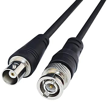 CABLEPELADO BNC RG 59 Verlängerungskabel, Stecker auf Buchse, Impedanz 75 Ohm, für die Übertragung von Video-, CCTV- und Hochfrequenz-Audiosignalen, Schwarz, 3 m