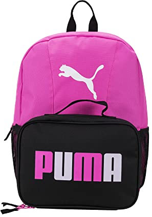 PUMA Combo sac à dos et déjeuner pour enfants, Rose lumineux/lavande, taille unique