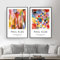 Paul Klee Kunstwerk Ausstellung Poster und Drucke Farbgalerie Wandkunst Bild Museum Leinwand Gemälde Wohnzimmer Wohnkultur 40 x 50 cm x 2 Stück rahmenlos
